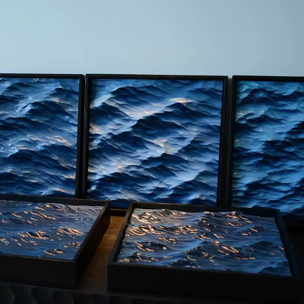 Ocean in Relief — Framed Wave Art